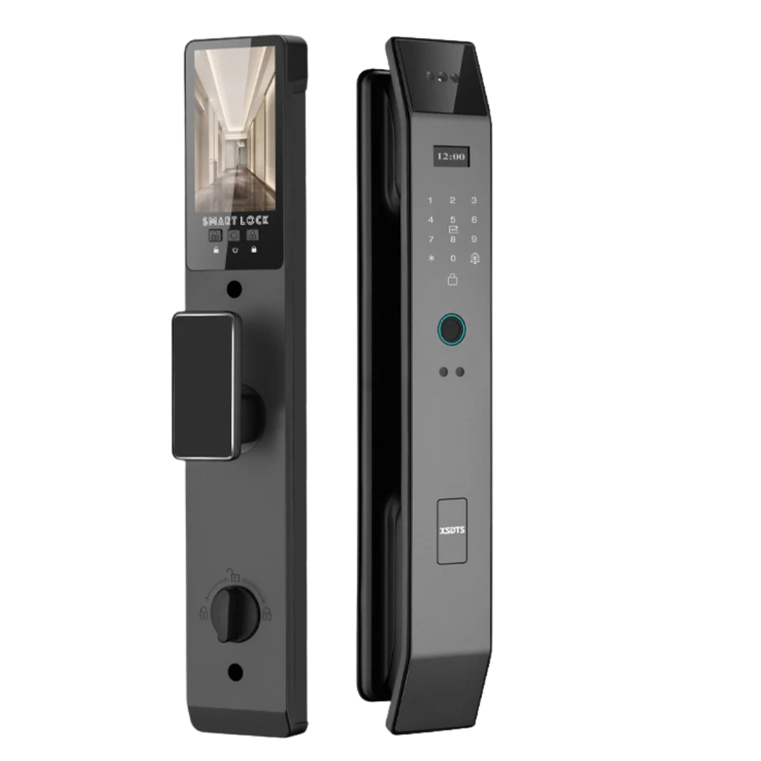 Controllo Citofono Vocale Smart Riconoscimento Facciale 3D Impronta Digitale Password Serratura Intelligente Fotocamera