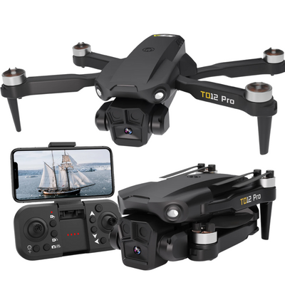 Drone  WIFI Telecamera HD 1080p 2 Batterie 360 °  Elettronica Intelligente Domotica