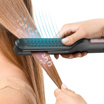 Piastra Capelli Portatile Flusso Aria Fresco Ceramica 2 In 1  Acconciatura Professionale