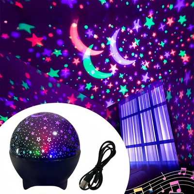 Luci Notturne RGB Proiettore LED Luce Stellata Luna Galassia Lampada USB