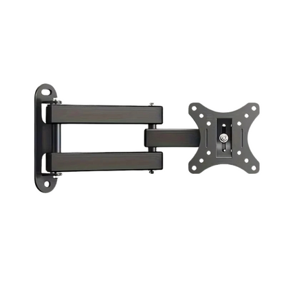 Supporto TV Regolabile Colore Nero Metallo Asta Allungabile Accessori Parete