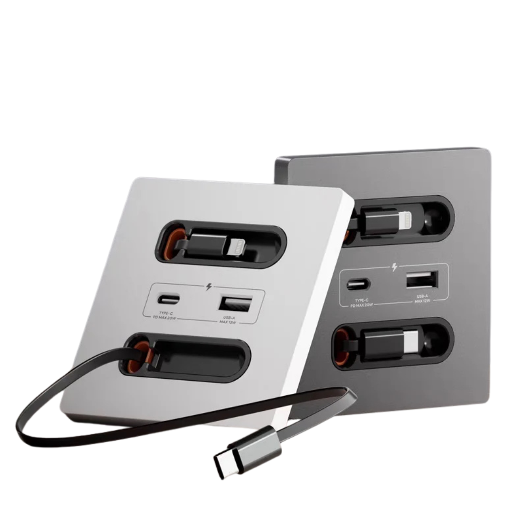Presa USB Ricarica Rapida  20 W Cavo Ricarica Presa Tipo C Ricarica Intelligente Universale