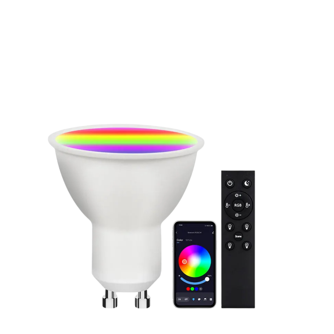 Lampadina Wifi Intelligente  RGB Lampada Controllo Faretto Da Incasso Led