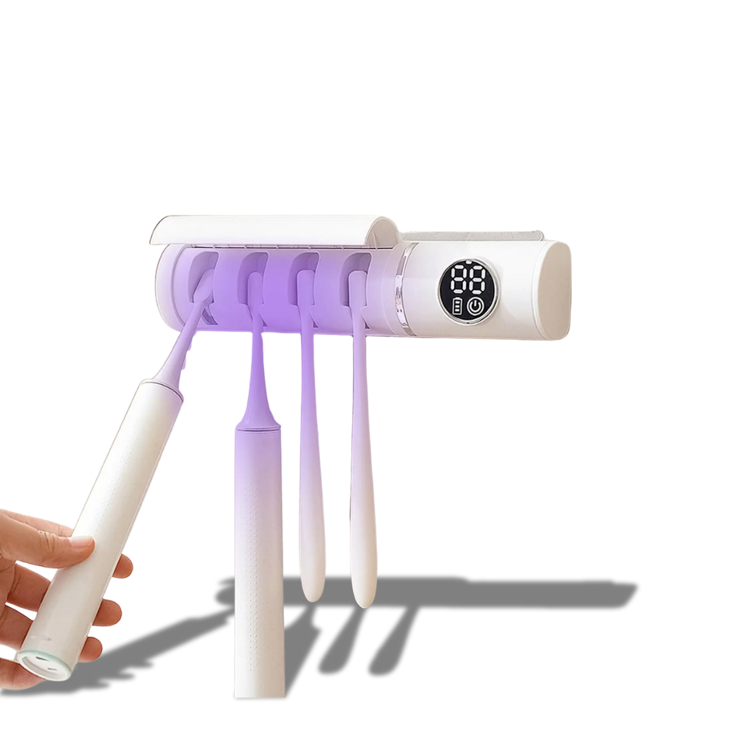 Disinfettante Spazzolino Intelligente Parete 4 Slot Spazzolino Asciugatura