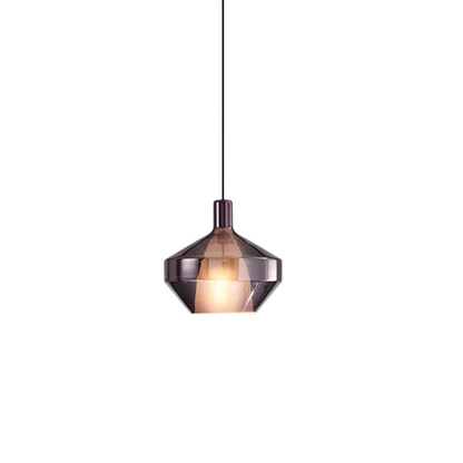 Lampadario Pendente Diversi Colori Vetro Sospeso Diverse Dimensioni Emissione Luce Calda Neutra Fredda