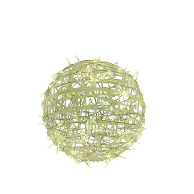 Luci Decorative LED Rattan Palla Luce  220 V Senza Spina Giardino Eventi Casa Diverse Dimensioni