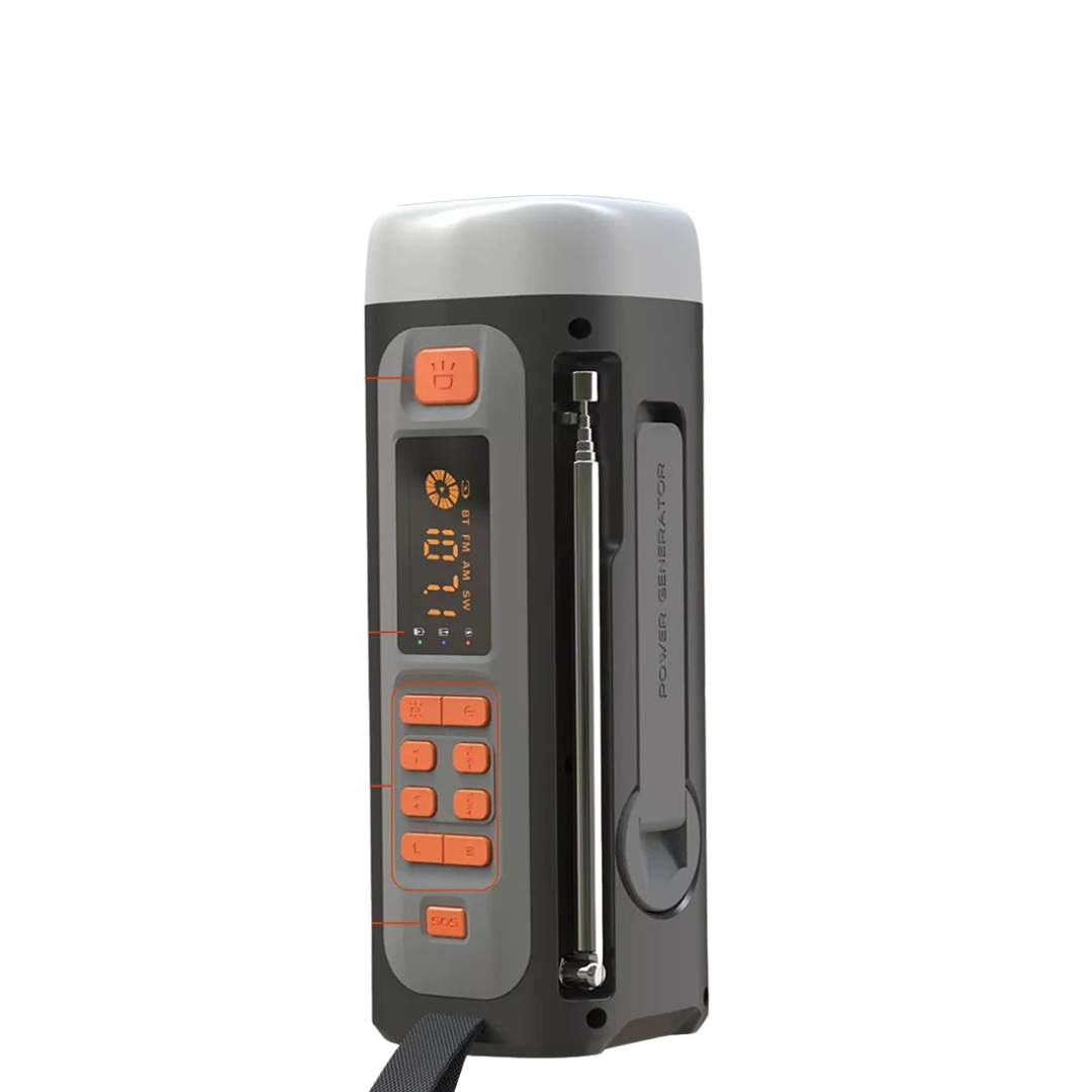 Cassa Radio Power Bank Caricatore USB Manovella Radio Emergenza Portatile Radio