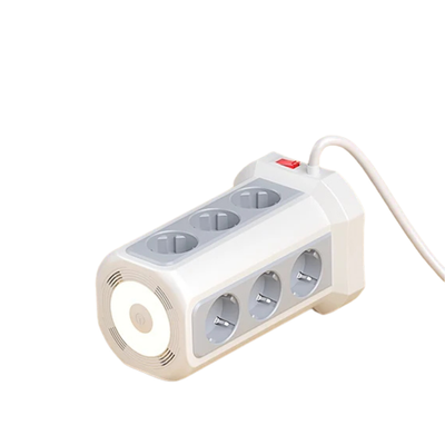 Multi Presa 4000 W 2 Porte USB A 2 USB C Prolunga 2 M Luce Notturna