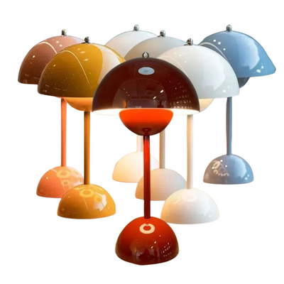 Lampada Da Tavolo Fungo Luce Led Carica USB Lampada Da Scrivania Decorazione Casa