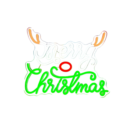 Buon Natale Insegna Neon Decorazione Parete Luce LED Decorazione Natalizia