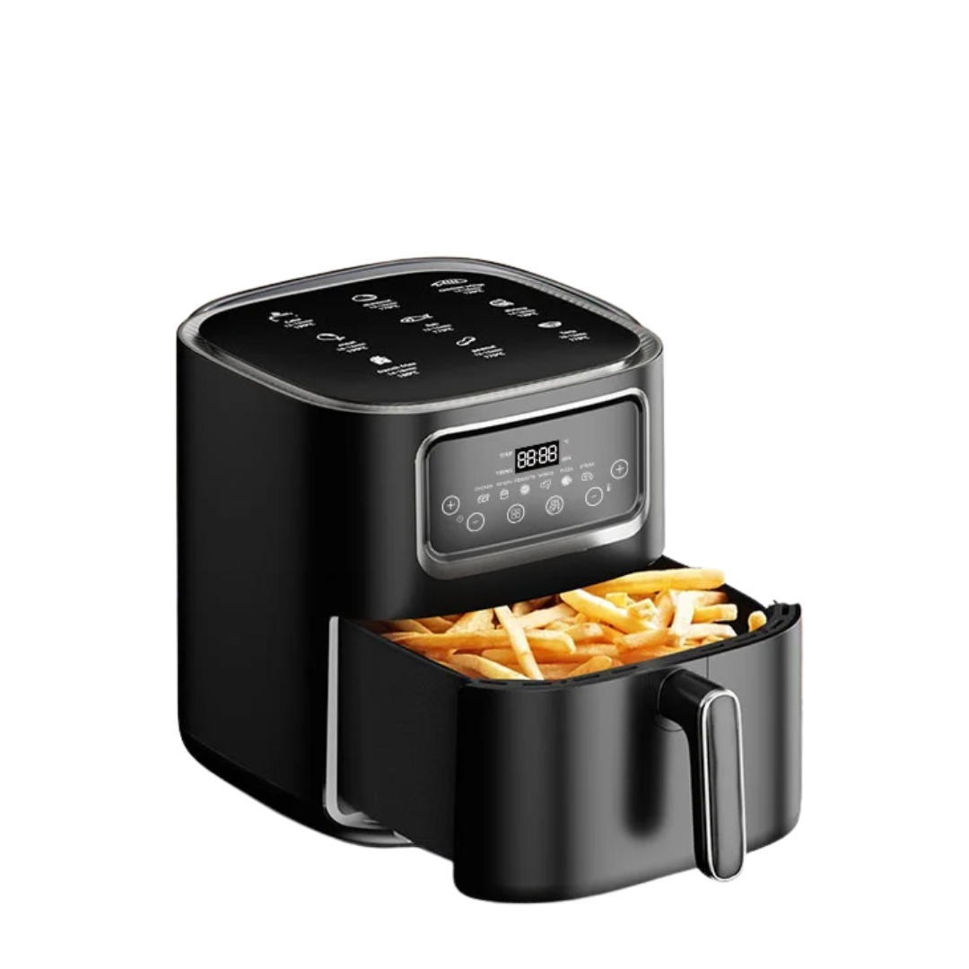 Friggitrici Aria Elettriche Grande Capacità  10 Litri Materiale ABS Nero Cucina Senza Olio - IN POWER SMARTECH