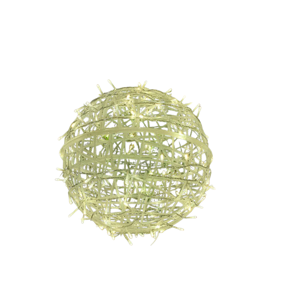 Luci Decorative LED Rattan Palla Luce  220 V Senza Spina Giardino Eventi Casa Diverse Dimensioni