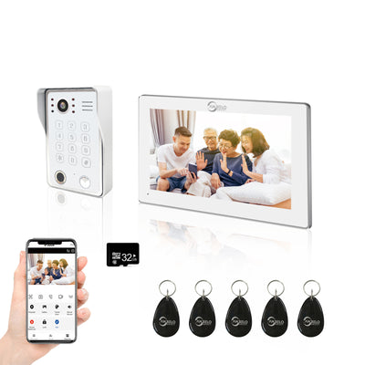 Campanello video wireless impermeabile con fotocamera 1080P e display, alimentatore 15V2A per casa