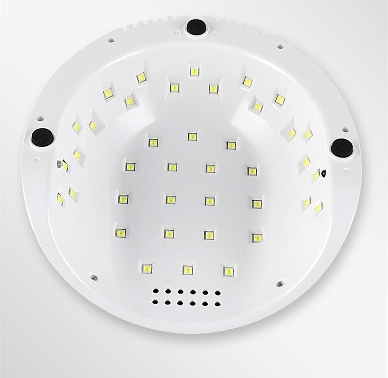 Lampada LED circolare per asciugare lo smalto, 39 LED, 86W, ABS, bianca; include cavo di alimentazione e manuale