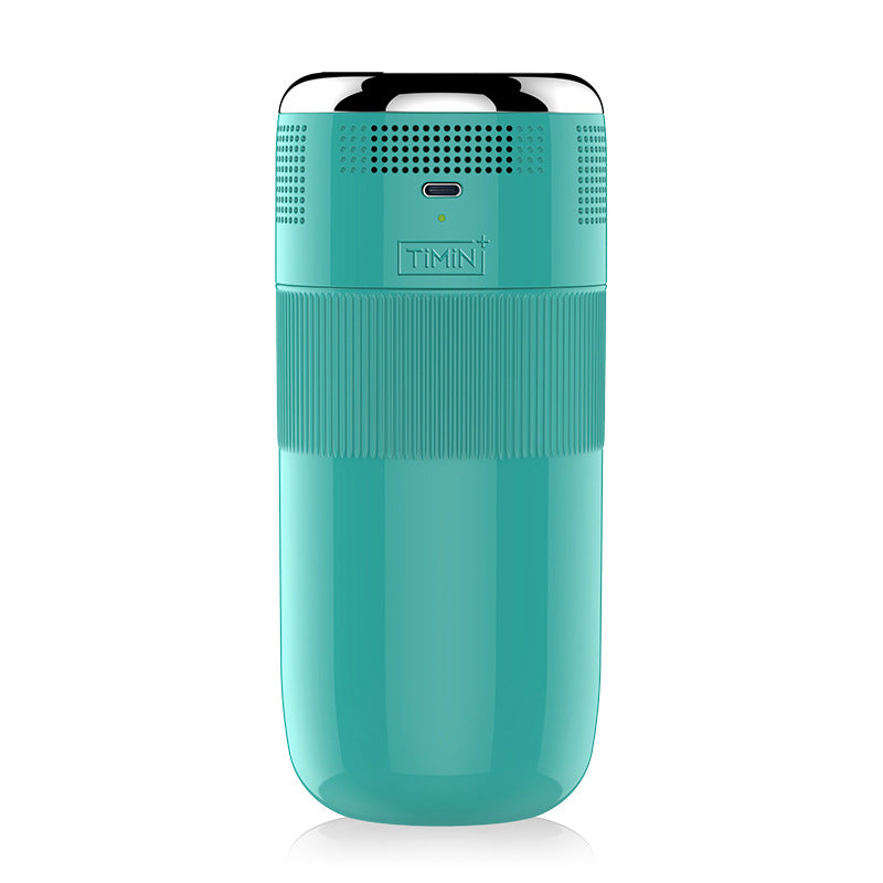Bevanda portatile per raffreddamento rapido USB, mini frigorifero compatto per auto e outdoor, colore turchese.