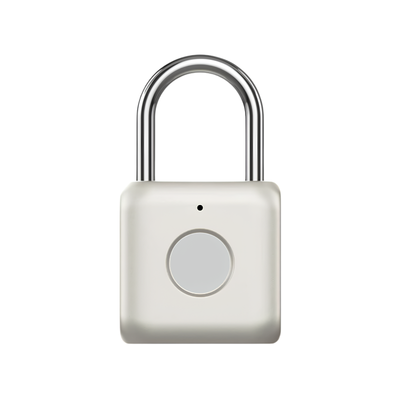 Lucchetto intelligente con sensore di impronte digitali 360°, ricarica Micro-USB e batteria al litio 3.7V per sicurezza rapida.