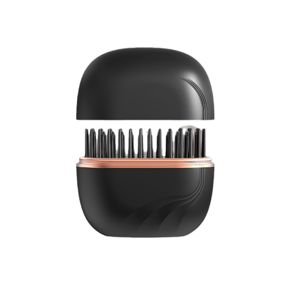 pettine lisciante  portatile wireless per capelli, dentoni rotondi resistenti al calore e controllo temperatura per styling sicuro.