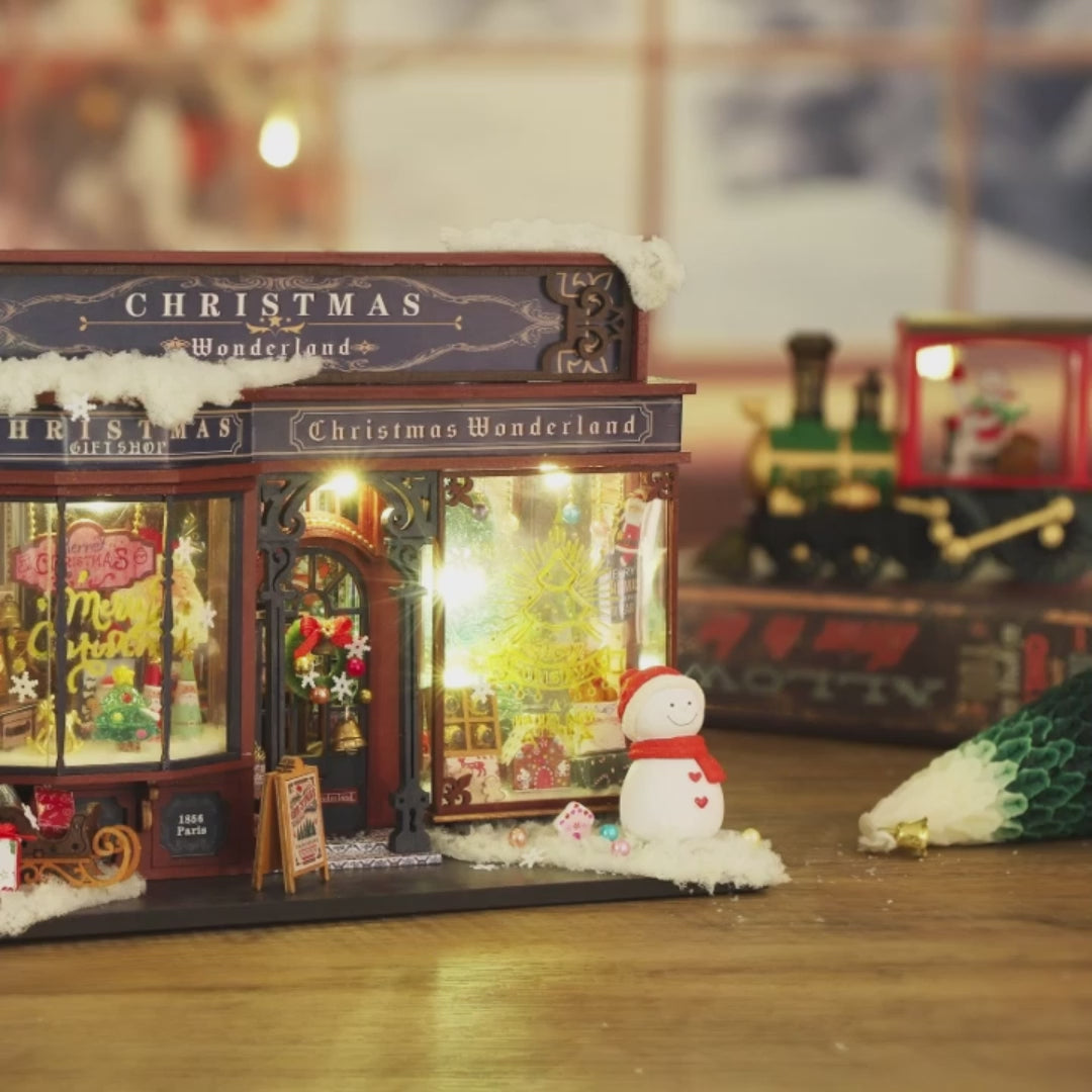 Carica il video: Villaggio Natale Musica Assemblaggio Richiesto Montabile DIY Legno