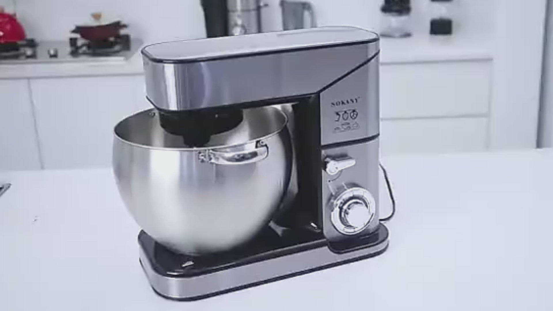 Planetaria 6 Velocità Colore Grigio Acciaio Inossidabile Impastatrice 10L