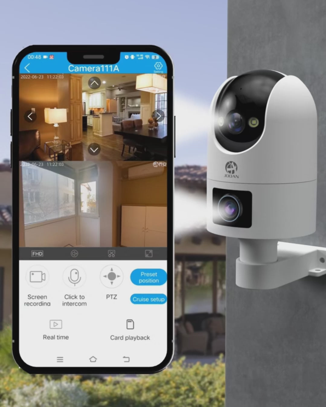 Telecamera  5G WiFi  Telecamera Sicurezza Smart Home  Monitoraggio Automatico Video Sorveglianza Notturna