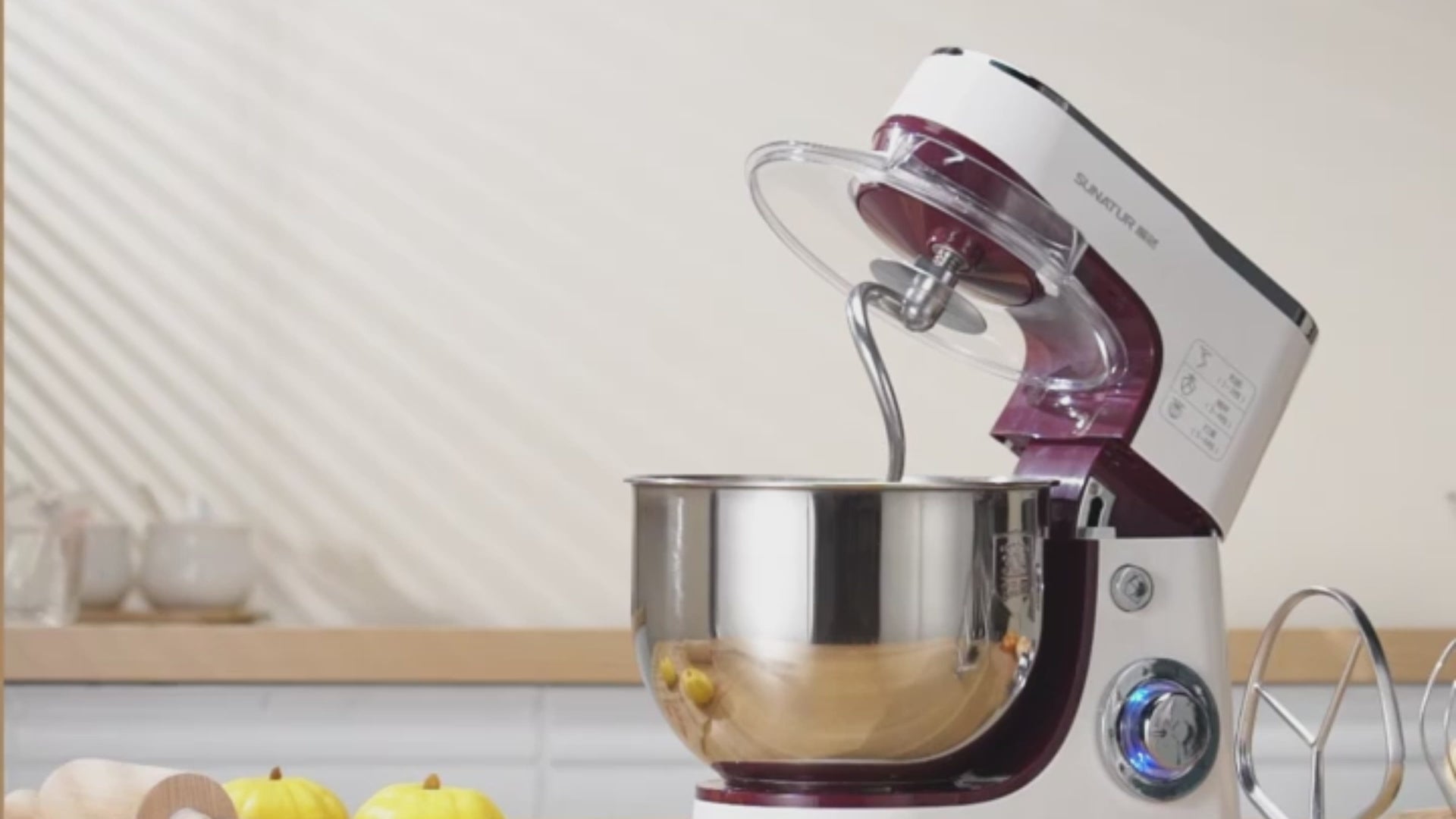 Planetaria Colore Viola Acciaio Inossidabile Accessori Mixer Impastatrice