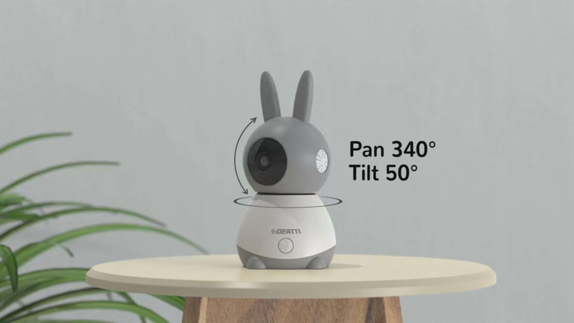 Baby Monitor Camera Wireless Telefono Camera Letto Grigio Bianco Sicurezza Bambini