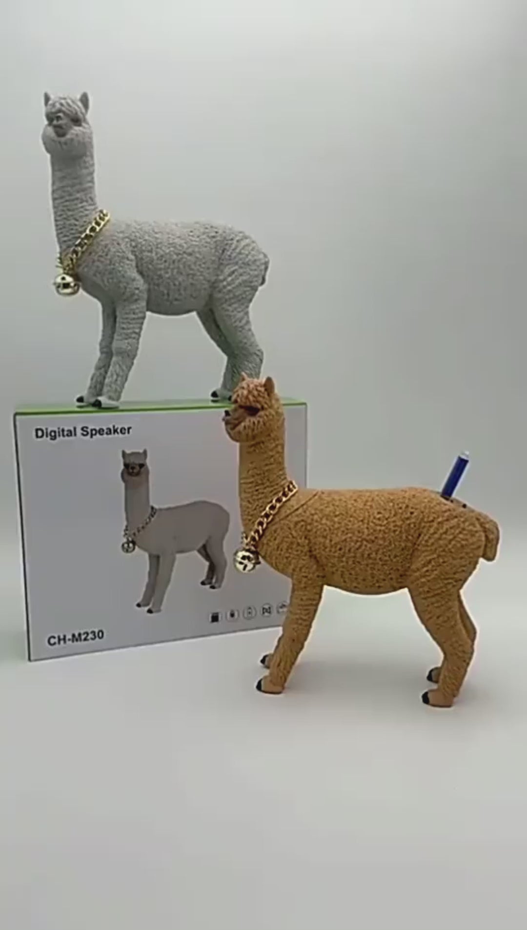 Cassa Bluetooth Portatile Alpaca Cartoon Radio FM Bassi Potenziati