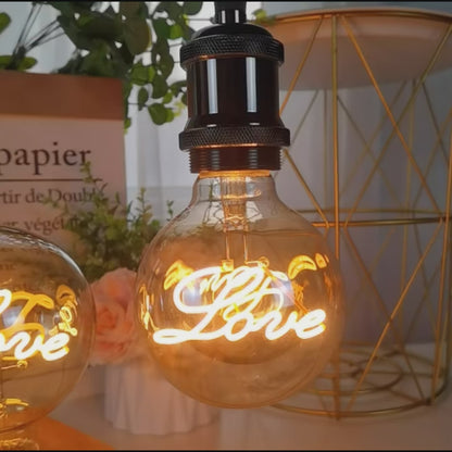 Lampadina  E27 220V 110V 4W G95 Lettera D'Amore Luce Decorazioni Casa LED