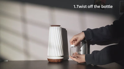 Diffusore Aromi Colore Beige Luce Notturna Capacità 100ml