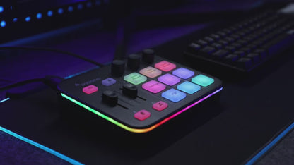Mixer Audio Effetti Sonori Personalizzati Bianco Nero Interfaccia Audio