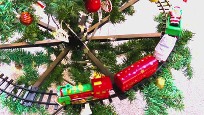 Treno Decorazione Albero Natale Elettronico Suona Movimento