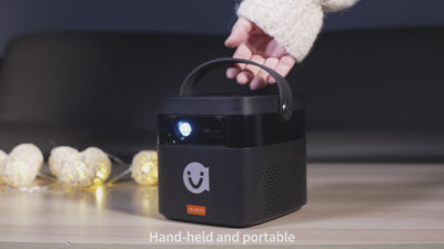Proiettore Grigio Messa Fuoco Automatica Batteria 15000mAh Wifi Risoluzione 1080P