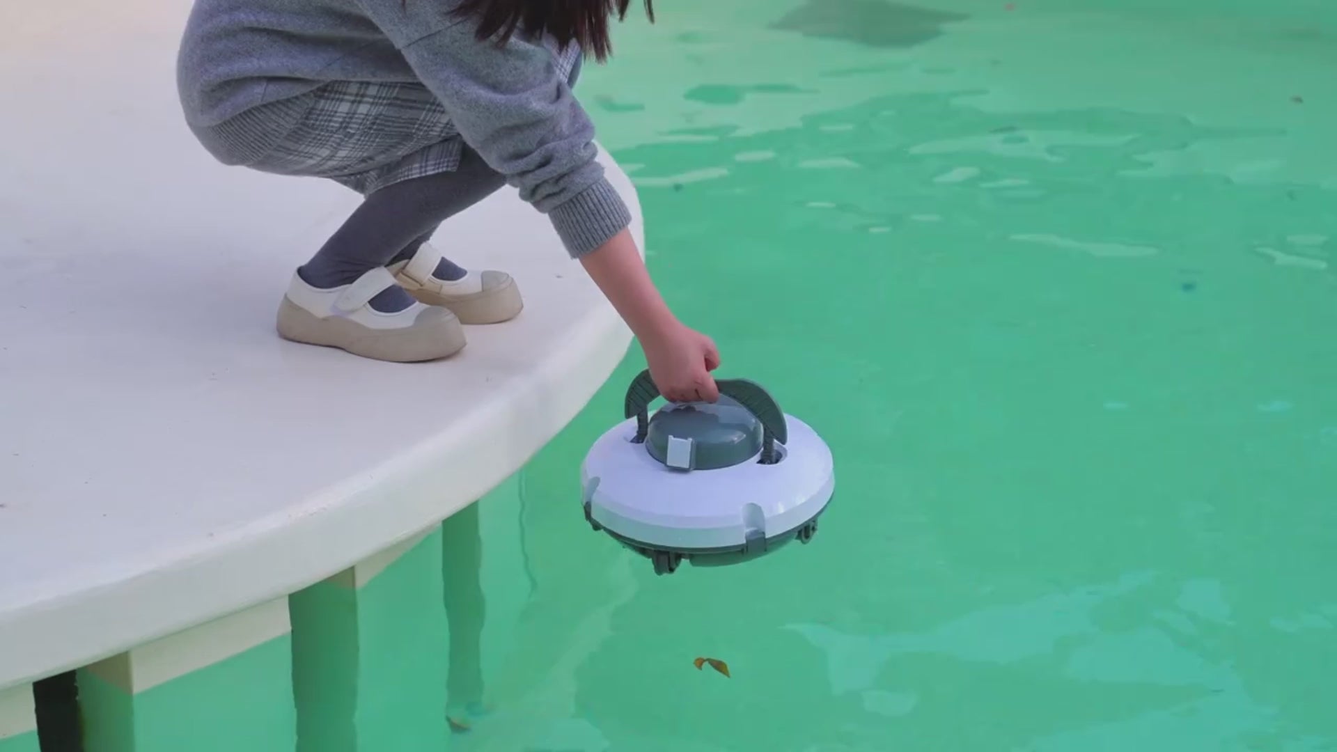 Robot Pulizia Piscina Depuratore Acqua Colore Bianco Elettrodomestici Casa