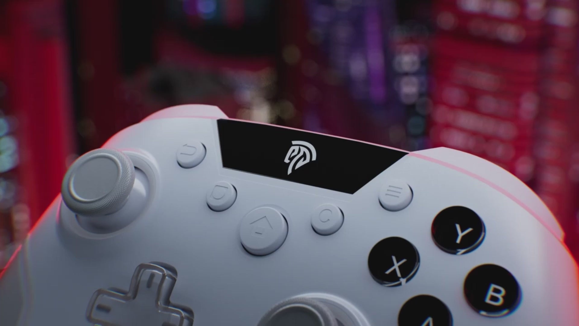 Carica il video: Joystick Colore Bianco Luci RGB Custodia Wireless Controller