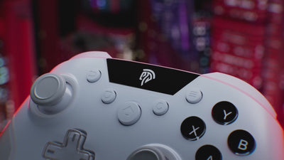 Joystick Colore Bianco Luci RGB Custodia Wireless Controller