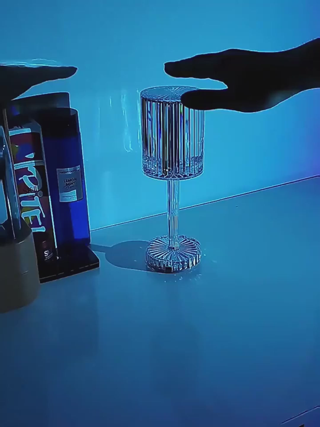 Lampada LED Tavolo Effetto Cristallo Touch Dimmerabile 3 Intensità