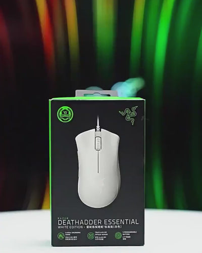 Mouse Colore Bianco Nero Luci LED USB Cavo Opaco Semplice Accessori Gaming