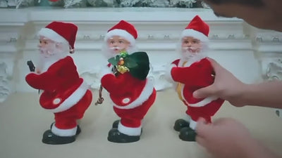 Babbo Natale Balla Animato Decorazione Casa Elettronica